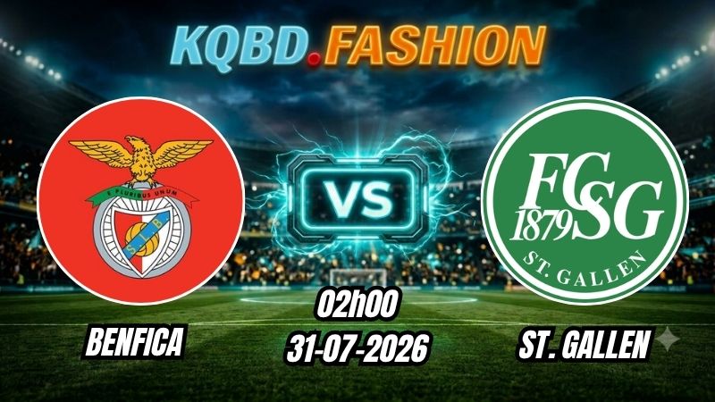 Soi kèo nhà cái trận Benfica vs St. Gallen 02h00 Ngày 31/07/2026